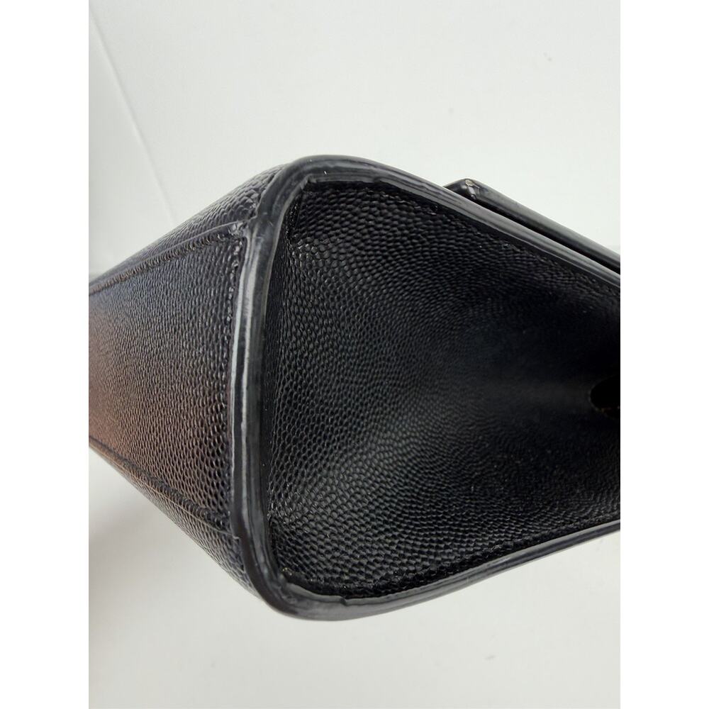 Saint Laurent Grain De Poudre Medium Classic Monogram Kate Satchel Black NFC S - Picture 10 of 15